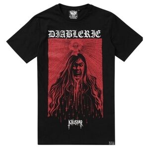 Killstar ✦ Diablerie Tee ✦ Gothic Graphic Black Cotton Shirt Archive Release 2XL
